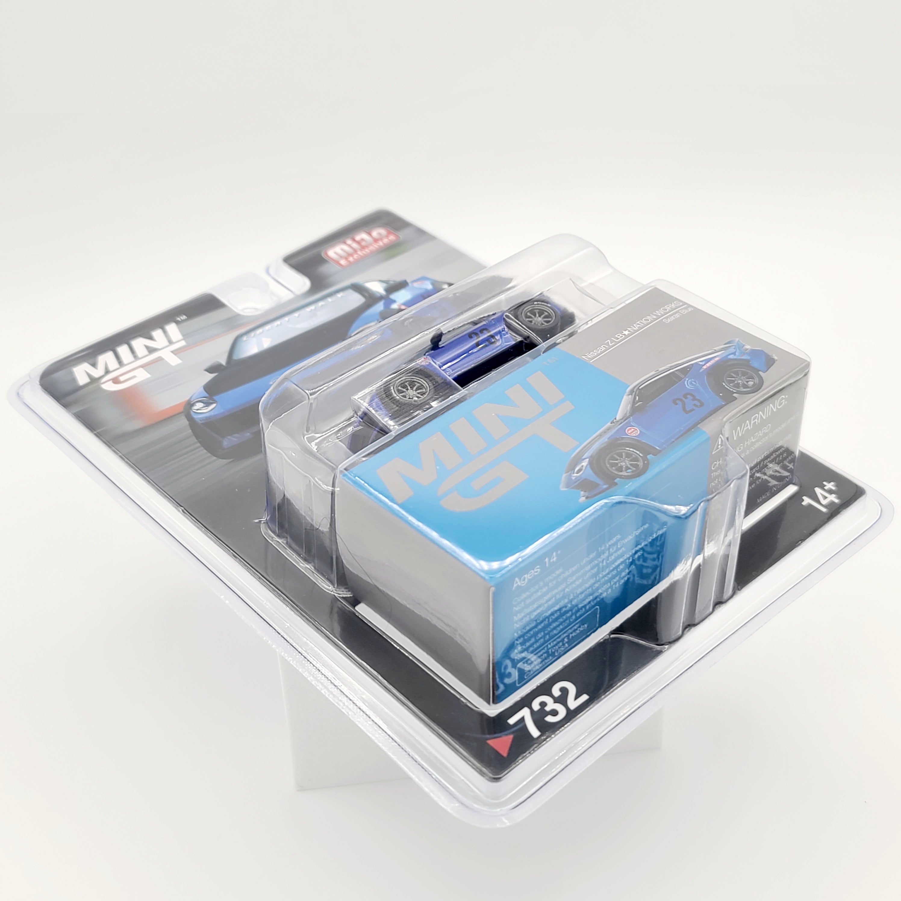 Mini GT Nissan Z LB*Nation Works - 1:64 scale, Seiran Blue LHD (2024 MIJO Exclusives - Limited Edition 1 of 6000)